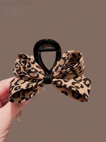 1 Stück Leoparden-Muster Lässig Boho ABS (ABS Harz) Haarspange, ca. 8cm Leoparden Polka Punkt Haarspange, geeignet für Frühling, Sommer und Herbst, für den täglichen Gebrauch, Reisen, Partys und Valentinstag, Haarklammern, Haarkla