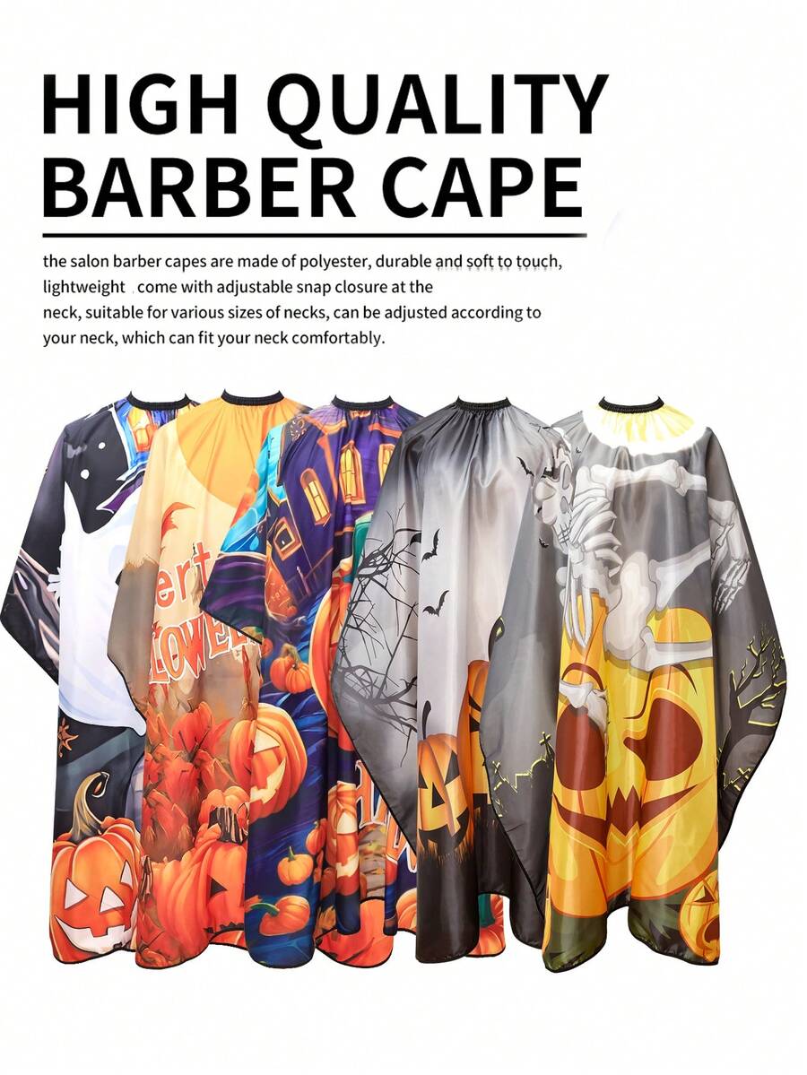 万圣节和圣诞节新款理发围裙、复古染发围裙、成人染发造型围裙