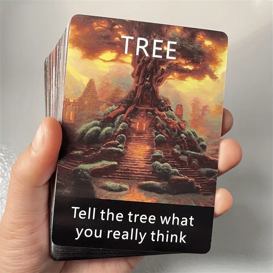 56pcs Cards, Telepathy Oracle Clarity Cards Prophecy Divination English