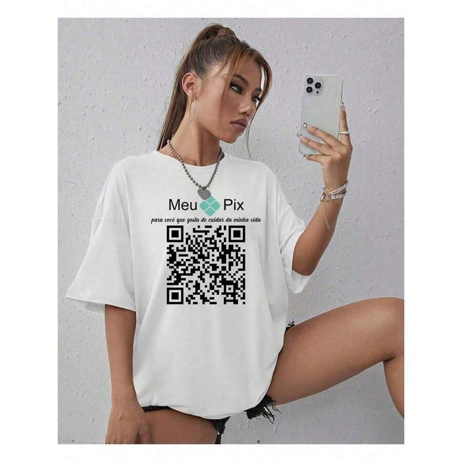 T-Shirt Fashion Funny Phrase Pix Opinion Funny Tshirt - trắng - Xem 1