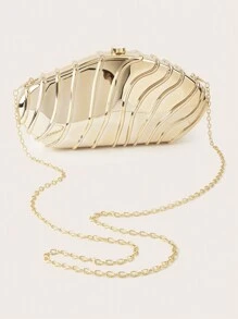 Luxury Women's Party Prom Shell Clip Box Evening Clutch Acrylic Transparent Clutch Waterproof Crossbody Bag Tready Bride Bag, Perfect For Party, Wedding, Dinner/Banquet, Matching With Wedding Dress,Formal Dresses, Prom Dress, Birthday Dress, Women Dress Party