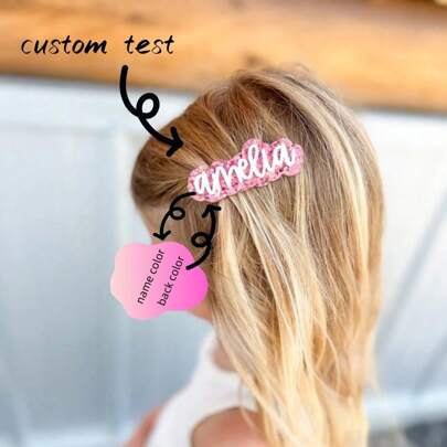 1 peça de grampo de cabelo de acrílico personalizado com nome - acessório de cabelo de fonte floral mista personalizado, adequado para mulheres e meninas, estilo chinês exclusivo, presente ideal para namorada, formatura, viagem, sessão de fotos, lantejoulas, moda, colorido, fofo, adorável, contratado, kawaii, Y2K, elegante, moda de outono, casual, moda dos anos 2000, fofinhos personalizados, personalizados, únicos, personalizados Presentes ideais para sua namorada, família, amigos, avós, crianças para formatura, para casamentos, para o Natal, para o inverno, para o outono/outono, para achados de férias, moda de inverno, presente de Natal, presentes personalizados para mulheres/homens