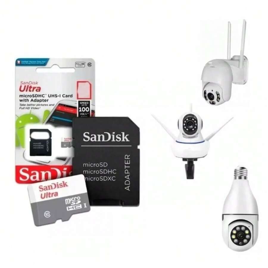 Cartão De Memória Full Hd Para Câmera Ip 360 128gb Com Nfs