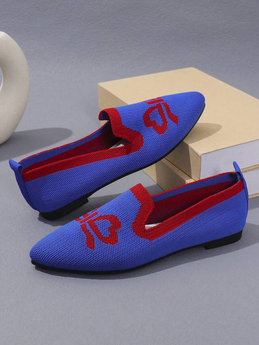 Giày bốt đế dày cho nữ, giày bốt cổ ngắn kiểu Anh đơn giản - Màu xanh lam - Xem 1