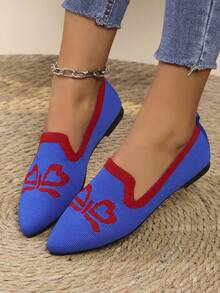 Giày bốt đế dày cho nữ, giày bốt cổ ngắn kiểu Anh đơn giản - Màu xanh lam - Xem 3