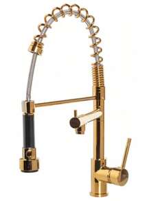 Gourmet Single Lever Gold Kitchen Tap 50 Cm Gold Color - 彩色 - 查看 1