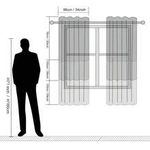 2 panele Plum Blossom Watercolor Landscape Sheer Curtain, półprzezroczyste z kieszenią na drążek, odpowiednie do kuchni, salonu, biura, sypialni, wystroju domu, do użytku przez cały rok