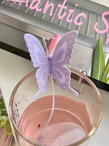 1 件 INS 风格硅胶蝴蝶茶滤器，耐高温便携式创意蝴蝶茶滤器，重返校园