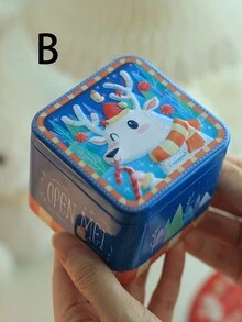 1 件圣诞礼盒 3D 浮雕小方盒圣诞装饰派对用品圣诞装饰品圣诞装饰圣诞礼物圣诞派对用品圣诞礼品袋圣诞袋圣诞贴纸 - 彩色 - 查看 4