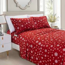 Elegant Comfort 6-Piece Christmas & Holiday Sheet Set - Soft As A Hotel Premium Quality