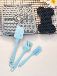 1 件方形宠物舔垫，防滑硅胶慢食垫，适用于狗和猫，宠物用品 - 彩色 - 查看 10