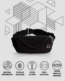 Running Waist Bag Waterproof Sports Cell Phone Holder Fitness Men Women Money Belt - 紫色 - 查看 5