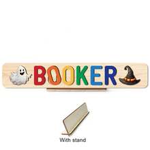 Halloween Puzzle,Wooden Puzzles For Toddlers 1-3,Montessori Toddler Toys,Baby Name Puzzle,Halloween Gifts,Wooden Alphabet Puzzle,Personalized Name Puzzle,Halloween Wooden Puzzles For Toddler,3D Alphabet Jigsaw Toy,Early Learning Toys For Baby Boy Or Baby Girl,Dustomized Wooden Puzzle Toy,Wooden Puzzle,Personalized Gifts,First 1st Brirthday Gifts,Birthday Gift,Anniversary Gift,Building BloDks Gift Set(With Stand) - With Stand - View 16