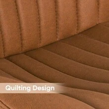 Nalupatio Bar Stools Set Of 2 Modern Swivel Bar Chairs, Barstools Counter Height With High Backrest, Easy 3-5 Minute Assembly For Bar, Kitchen, Dining Room Brown - 棕色 - 查看 6