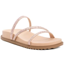 Women's Flatform Glitter Comfort Papete Sandal - Màu hồng gỉ - Xem 5