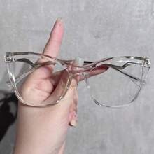 1 pieza Montura de gafas ópticas de ojo de gato versátil de moda 2025 para mujer, decoración, estética retro de material TR90