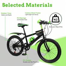 20 Zoll Kinder Fahrrad Jungen Rücktrittbremse Kinderfahrrad MTB Bike 20" Rad - Grün - Übersicht 5