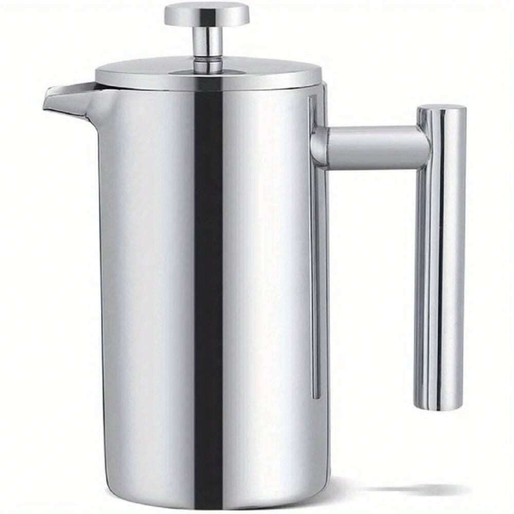 800ML French Press Coffee Maker Double Wall Heat Resistant Coffee Pot