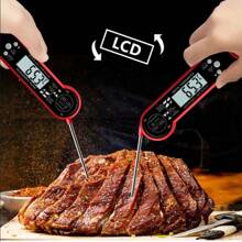 Nhiệt kế đo nhiệt độ thực phẩm có thể gập lại, dùng cho nấu ăn trong bếp, nướng, BBQ, thịt - Nhiều màu - Xem 4