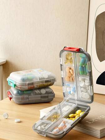 1pc Outdoor Travel Office Carry Compact First Aid Kit, Portable Medicine Box, Pill Organizer Storage Container With Pill Print Pattern, Y2K Aesthetic Box Cosmetic Bag, Travel Toiletry Bag, Multi-Function Bag Toiletry Makeup Box For Travel Storage Bag, Makeup Bag, Cosmetic Bag, Vacation Organizer, Large Capacity Makeup Organizer Makeup Case, For Lipstick, Brush, Skincare, Mobile Phone, Coin, Small Items, For Home, Gift, Vacation And Festival Halloween Christmas Multifunctional Use,Boho Vibes