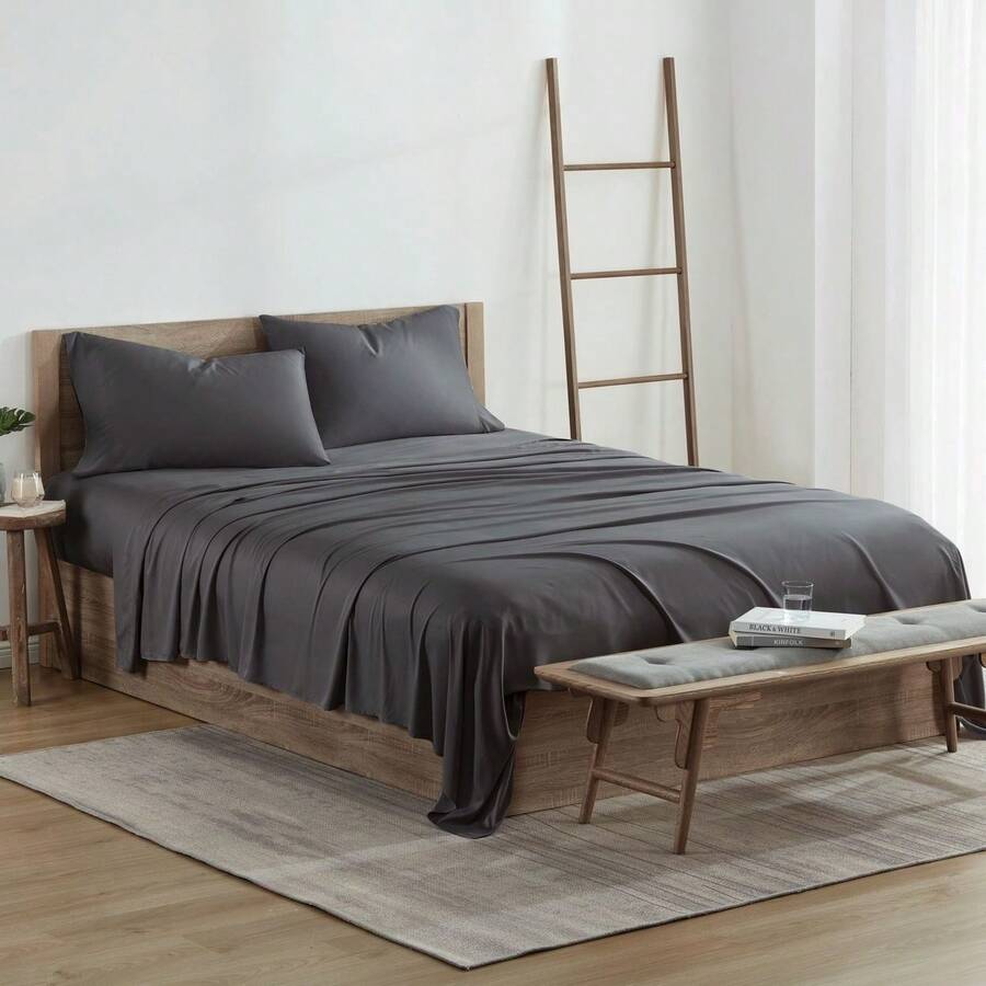 Kathy Ireland 300 Thread Count 100 Bamboo Sheet Set Cooling King