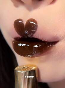GIRLCULT Gloss Labial Irreal J809 Esquisito, Brilho Intenso de Longa Duração, Batom Líquido Brilhante, Cor Altamente Pigmentada e Brilho Instantâneo, Metalizado Glitter Vermelho Escuro Cintilante para Festas, Fórmula Leve, Hidratante, Gloss Labial Hidratante, 3,5ml (0,12 fl. oz.), PRESENTE