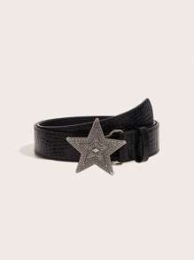 1 Belt For Women, American Retro Decorative Skirt With Suit, Ins Style, Personality Belt, Subculture, Black Belt