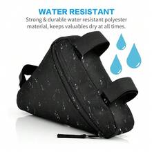 1 pieza Bolsa de herramientas triangular para bicicleta de montaña, para tubo superior del cuadro - Multicolor - Ver 7