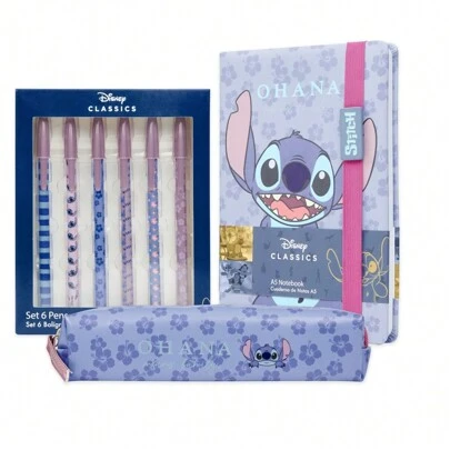 Disney Stitch Stationery Set Gift School Supplies Notebook And Accessories Cute Back To