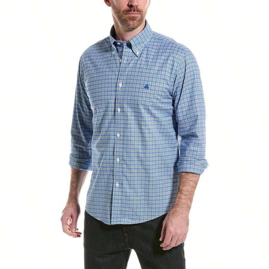 Brooks Brothers Áo sơ mi Sport Fit Oxford - Màu xanh lam - Xem 1