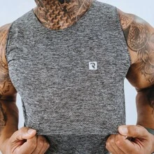 Dry Fit Tank Top Academia Furadinha Training - Grey - View 3