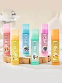 Bosuya Fruit Lipstick Set, Six Pieces, Nourishing Lip Care Lipstick (Six Pieces)
