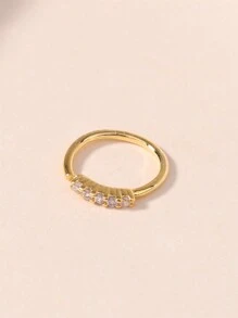 KARYOKO 3 件/1 件 20G 女士鼻环 透明 CZ 软骨鼻环 可爱简约花朵鼻环首饰 银金鼻环 20G 情人节、妈妈、母亲、母亲节、礼物 - Nose Hoop Ring - 查看 15