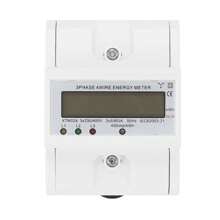 LCD Three-Phase Energy Meter Electricity Meter 3 Phases 4 Wire 400V 80A 50-60HZ Calibrated For DIN Rail 8-Digit LCD Display - 淺灰色 - 查看 5