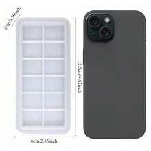 1pc Mini Rectangular White Thick Silicone Mold For DIY Handmade Crafts - White - View 14