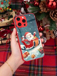 1 件红色金属漆玻璃手机壳适用于 Apple iPhone 16/16 Pro/16 Plus/16 Pro Max 型号 - 紅色 - 查看 5