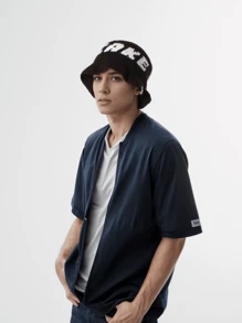 1pc  Street Hip-Hop Red Fisherman Beanie Knit Hat With CAKE Letter, Female Warm Headband Hat Handmade Crochet Wave Edge Ruffle Hat,Autumn/Winter Cute,Men's Vintage Street Style Knitted Hat Fashion Cool Bucket Hat Autumn And Winter Fashion Hat