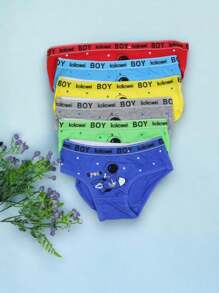 Set Of 3 Cotton Briefs, Amazing Astronaut In Space Print, Multiple Colors, Soft, Comfortable And Light. - Multicolor - View 2