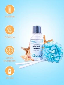 Varillas Difusoras de Fragancia para el Hogar 20 ml, Esencia Aromática, Aromaterapia, Perfume Ambiental - Ocean - Ver 2