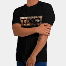 Men's T-Shirt Country Brand TXC HORSE SQUARE - 黑色 - 查看 1