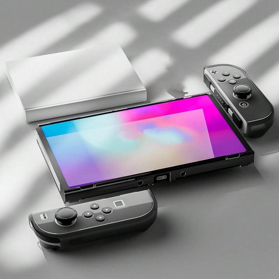 Transparent Case Compatible With Switch OLED, Clear Dockable Shell Compatible With Switch OLED,Opaque Black Switch Lite Case - Transparent Black - View 1