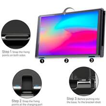 Transparent Case Compatible With Switch OLED, Clear Dockable Shell Compatible With Switch OLED,Opaque Black Switch Lite Case - Transparent Black - View 3