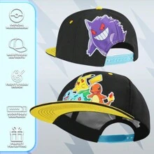 pokemon Baseball Cap Hat Breathable Sun Anime Pikachu Beach Summer Accessories Holiday - Multicolor - View 5