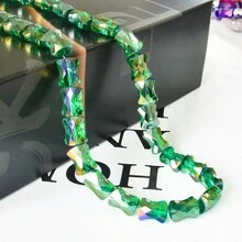 20 hạt thủy tinh pha lê hình nơ 8*10mm, thích hợp làm đồ trang sức và đồ thủ công DIY để tăng thêm nét quyến rũ độc đáo - Nhiều màu - Xem 10