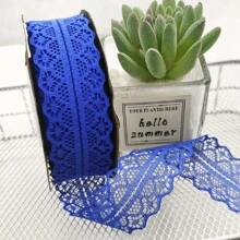 1PC 22M Lace Trim Ribbon Cream White 1.2 Inch Wide Vintage Pattern Roll Ribbons 25 Yards For Gift Wrapping Valentine's Day Floral DIY Crafts Sewing Bridal Wedding Birthday Party Decorations,Christmas