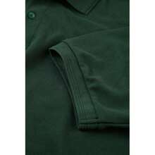 Russell Mens Ripple Collar & Cuff Short Sleeve Polo Shirt (Bottle Green) - Green - View 4