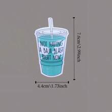 1pc Not Having A Baja Blast Right Now Waterproof Sticker - Vinyl Sticker - Taco Lover Sticker - Mental Breakdown Sticker - Bajablasted, Perfect For Book Lovers, Durable And Weatherproof, Ideal For Laptops, Notebooks, And Water Bottles