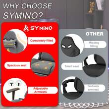 [SYMINO]Vintage PU Leather Ergonomic Gaming Chair