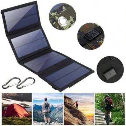 40W Four Fold Solar Panel Portable, Folding Solar Panel Mobile Phone Battery Charging Plate