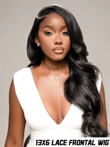 40 Inch 250% Density 13x6 Ready To Wear Glueless Body Wave HD Transparent Lace Front Wigs Brazilian Virgin Human Hair Lace Frontal Wigs Pre-Plucked With Baby Hair Human Hair Wigs For Women Natural Color - Natural Black - 查看 3